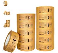 Relsy Brown Paper Tape Packing Tape 48mm X 66M Pack Of 12