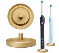 Relsy Brushed Aluminium Oral-B Electric Toothbrush Holder, Freestanding Toothbrush Stand (Matte Gold)