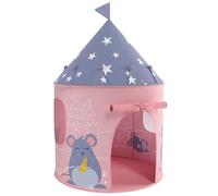 Relsy Pink Kids Pop Up Tent Outdoor Pink Mouse Design, 135cm x 100cm, Kids Play Tent, Adventure Indoor & Outdoor Toys Foldable, Play Den Ball Pit Garden Toys For Toddler Girls & Children