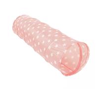 RELSY Pink Kid's Pop Up Tunnel, Starry Toddler Activity Play Tent, Large 150cm x 45cm Girls Play Tunnel for Activities and Tent Attachment
