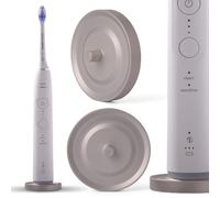 Relsy Silver Compatible For Philips Sonicare Electric Toothbrush Holder, Easy Mount Silver Toothbrush Holder For Bathroom With Drip Capture, Aluminum Metal Freestanding Brush Holder - Pack of 1
