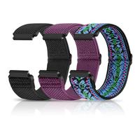 Relting Compatible with 16mm 18mm 19mm 20mm 22mm 24mm Watch Bands Quick Release Replacement Wristband,Adjustable Stretchy Nylon Solo Loop Straps Fabric Braided Sport Elastic Bands for Men Women