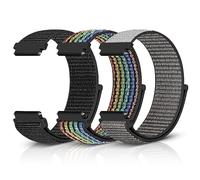 Relting Sport Loop Nylon Band 16mm 18mm 19mm 20mm 22mm Watch Band Quick Release,Soft Fabric Nylon Adjustable Replacement Wristband Strap for Men Women
