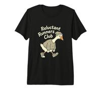 Reluctant Runners Club Funny Goose Jogger Marathon Premium T-Shirt