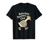 Reluctant Runners Club Funny Goose Jogger Marathon T-Shirt