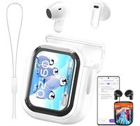 Relxhome NE20 Earbuds, NE20 Translation Earbud, 6 Translation Modes, LCD Touch Screen, 60H Playtime, HiFi Sound, 135 Languages AI Translation Earbuds Real Time for Travel, Business (White)
