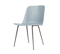 Rely HW6 Dining Chair Without Armrest Light Blue/ Bronze