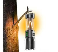 Relybo Torches Led Super Bright Rechargeable,1000000 Lumens Flashlight Rechargeable Camping Light, 10 Modes Camping Torch, Powerful Torch Flash Light for Dog Walking Hiking Camping Emergency Gift
