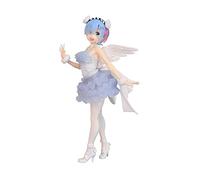 Rem and Ram Anime Girl Figures Rem Figure Angel Edition Ram Figure Demon Edition Standing Position Statue PVC Model Collectibles