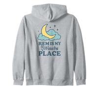 REM Is My Ultimate Place Sleepmaxxing Design Zip Hoodie