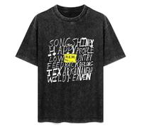 REM Out of Time Tour Men's Black T-Shirt Unisex Clothing S