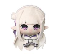 Rem/Ram Plush Figure 10CM Anime Emilia Cute Stuffed Soft Pillow Pendents | Natsuki Manga Cartoon Furry Figurine Ornaments,Christmas Decor Keychain Accessories for Bag Decoration
