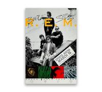 REM Signed Poster Print | Limited Edition Alternative Rock Memorabilia | Michael Stipe, Buck, Mills, Berry Autograph Collectible Wall Art Fan Gift (A3 Unframed)