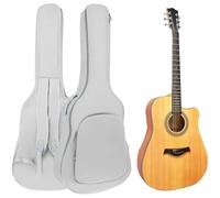 REMAGIC Acoustic Guitar Bag 40 41 Inch, Double Shoulder Adjustable Straps Guitar Case, Waterproof Soft Padded Guitar Gig Bag, Large Capacity Pocket Guitar Backpack for Acoustic Classical Guitar, Grey,
