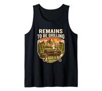 Remains to Be to Be Grilling Funny Broken English Meme Tank Top