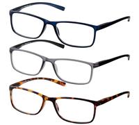 Remaldi Essential Newports Reading Glasses, Darks, 2.5 (pack of 3)