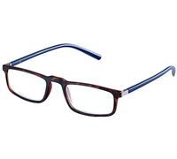 Remaldi Reading Glasses Mens Womens Seoul Navy +2.50 Half Eye Matte Tortoiseshell Frame with Contrasting Navy Blue Arms. Sprung Hinges.