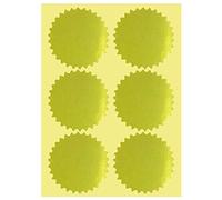 Remarkable 1.5" Inch Gold Certificate Embossing Seal Label - Envelope Package Serrated Edge Stickers - 180 Labels Per Pack