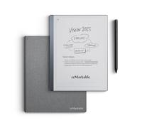 reMarkable 2 Bundle - Polymer Weave Folio | 10.3'' reMarkable 2 Paper Tablet, Marker Plus Pen With Built-in Eraser and Book Folio Case in Gray Polymer Weave