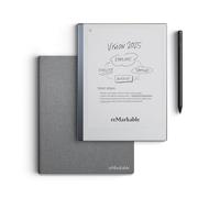 reMarkable 2 Bundle - Polymer Weave Folio | 10.3'' reMarkable 2 Paper Tablet, Marker Plus Pen With Built-in Eraser and Book Folio Case in Gray Polymer Weave
