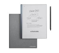 reMarkable 2 Bundle - Polymer Weave Folio | 10.3'' reMarkable 2 Paper Tablet, Marker Plus Pen With Built-in Eraser and Book Folio Case in Gray Polymer Weave