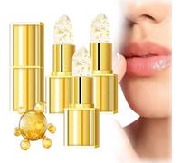Remarkdo Lipstick,Fenvio Lipstick,Conservatione/Hardpointing Smart Colour Shift Lipsticks,Gold Crystal Color Changing Lipsticks,Transfer Proof Colour Changing Lip Stick,Auto-Tints on Contact (3)