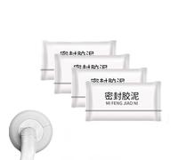 Remarkdo Sealant Mastic,New Type Waterproof Sealant Mastic,High Bond Strength Sealing Clay,Waterproof Seal Mastics,Quick Wall Mending Mud for Drain Connection, for Holes Gaps Wall Filler (4PCS, 1)