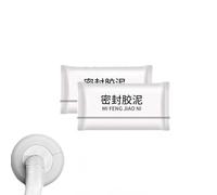 Remarkdo Sealant Mastic,New Type Waterproof Sealant Mastic,High Bond Strength Sealing Clay,Waterproof Seal Mastics,Quick Wall Mending Mud for Drain Connection, for Holes Gaps Wall Filler (2PCS, 1)