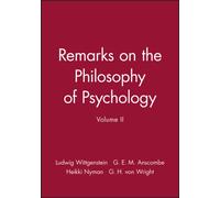 Remarks on the Philosophy of Psychology, Volume II