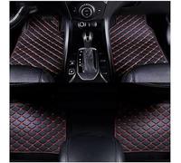 REMAZ Leather Car Floor Mats for Jaguar XF (X250) 2008 2009 2010 2011 2012 2013 2014 2015, Waterproof Non-Slip Car Mats, Floor Liners Carpet Vehicle,C-black red