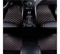 REMAZ Leather Car Floor Mats for MG HS (AS23) 2018 2019 2020 2021 2022 2023 2024 2025, Waterproof Floor Mat Front Rear Row Carpet Protection Set Liners,C-Black-Red