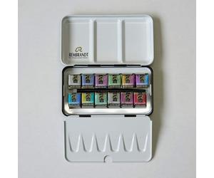 Rembrandt Artists Quality Watercolour 12 Half Pan Box SPECIAL EFFECTS SELECTION