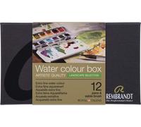 Rembrandt Artists Quality Watercolour 12 Half Pan Metal Box -LANDSCAPE SELECTION