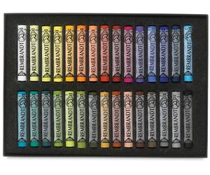 Rembrandt Artists Soft Pastel Set - Full Size Pastels - 30 Colours - General