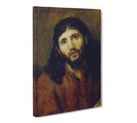 Rembrandt Christ Canvas Print | Gallery Wrapped 30mm Frame Wall Art | 24x16 inches | Ready to Hang | Modern Religious Picture | Living Room Bedroom Lounge Office