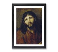 Rembrandt Christ Classic Painting Framed Print | A4 Black Framed Wall Art | Ready to Hang | Classic Historical Picture | Living Room Bedroom Lounge Office