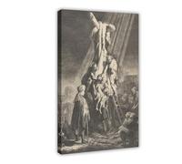 Rembrandt Descent from The Cross Canvas Poster Bedroom Decor Landscape Office Room Decor Gift Frame-style 12x18inch(30x45cm)