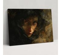 Rembrandt Enigmatic Self-Portrait Wall Decoration - Rembrandt, Wall Decoration, Canvas Print, Canvas Wall Art, 28" x 20"