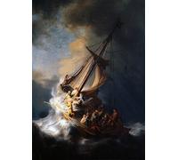 Rembrandt Harmensz Van Rijn: Christ in The Storm on The Sea of Galilee. Fine Art Print/Poster. Size A3 (42cm x 29.7cm)
