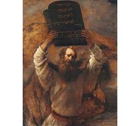 Rembrandt Moses With The Ten Commandments Large Art Print Poster Wall Decor Premium Mural