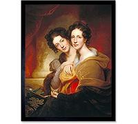 Rembrandt Peale The Sisters Eleanor And Rosalba Peale Unframed Wall Art Print Poster Home Decor Premium