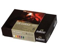 Rembrandt Professional Oil Paint Set with 6 Colours (15 ml tubes) | Artist Quality Oil Colours