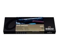 Rembrandt Professional Soft Pastel Set Dark Colours | 15 Whole Pastels