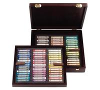 Rembrandt Professional Soft Pastel Set in Luxury Wooden Box | Portrait Selection Deluxe | 90 Whole Pastels