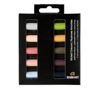 Rembrandt Professional Soft Pastel Set Muted Colours | 10 Half Pastels