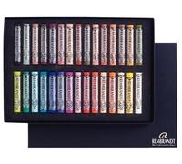 Rembrandt Royal Talens Soft Pastels General Wood Box Set, 30 Stick