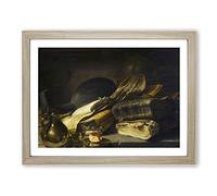 Rembrandt Still Life Classic Painting Framed Print | A3 Oak Framed Wall Art | Ready to Hang | Classic Historical Picture | Living Room Bedroom Lounge Office