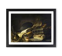 Rembrandt Still Life Classic Painting Framed Print | A4 Black Framed Wall Art | Ready to Hang | Classic Historical Picture | Living Room Bedroom Lounge Office