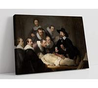 Rembrandt The Anatomy Lesson Canvas Wall Art Picture Print - 47 inch wide x 32 inch high (Frame Depth 30mm)