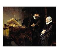 Rembrandt The Mennonite Preacher Anslo And His Wife Extra Large Art Print Wall Mural Poster Premium XL